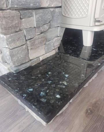 30mm Blue pearl hearth