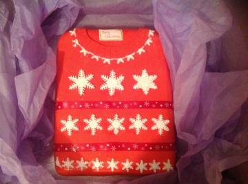 Christmas jumper cake