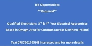 💡💡💡 3rd and 4th year Electrical Apprentices wanted