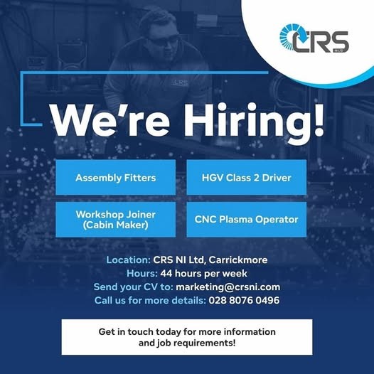 CRS NI are hiring