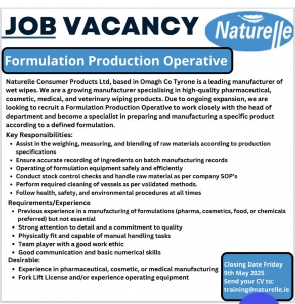 NATURELLE ARE HIRING ⬇️