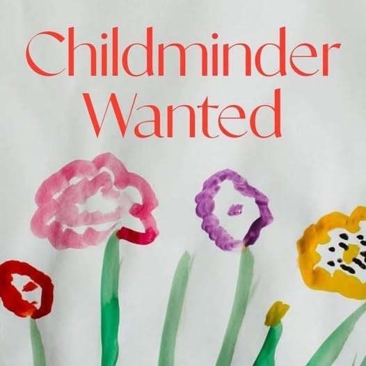 CHILD MINDER REQUIRED FOR SUMMER