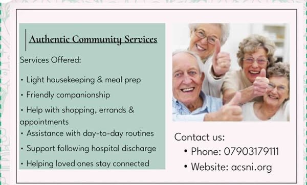 ⭐️⭐️⭐️  Support Worker for the Elderly 