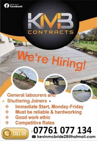 General labourers and shuttering Joiners.