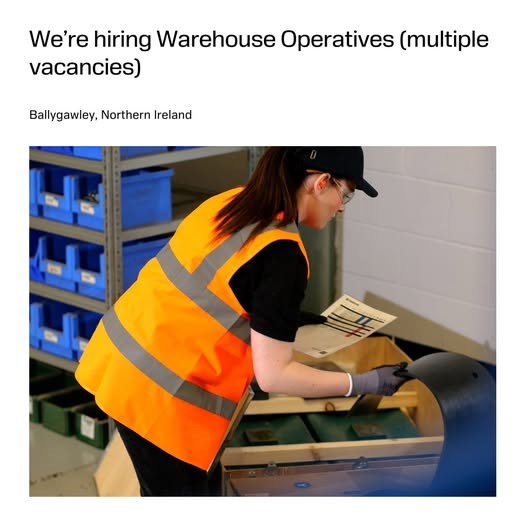 SANDVIK ARE HIRING WAREHOUSE OPERATIVES 