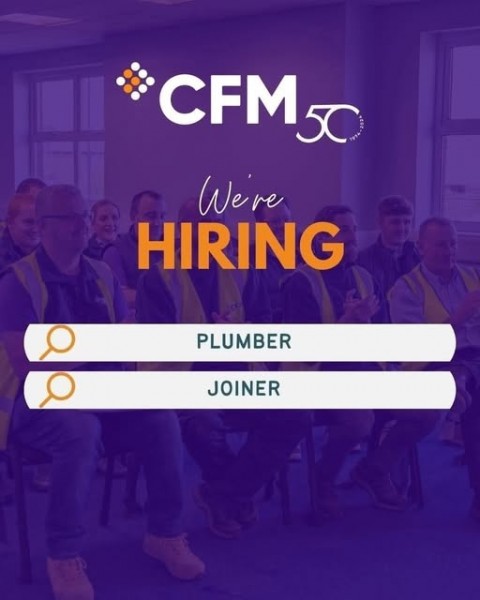CFM REQUIRE JOINERS AND PLUMBERS