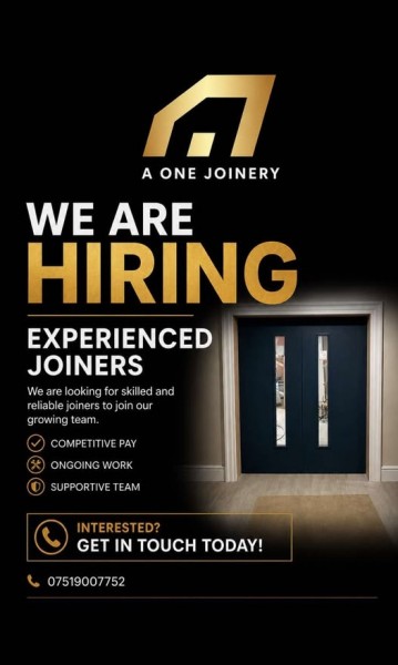 EXPERIENCED  JOINERS REQUIRED