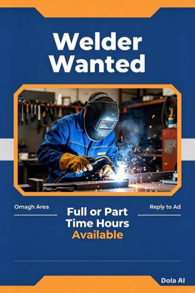 WELDER REQUIRED