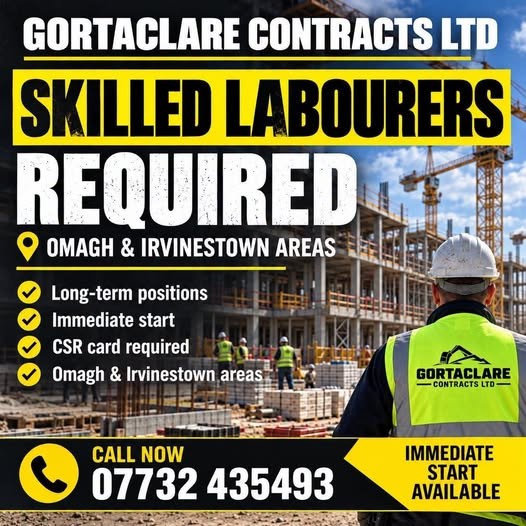 SKILLED LABOURERS REQUIRED
