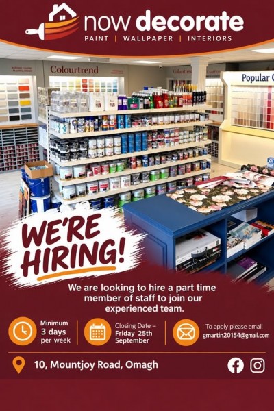 WE'RE HIRING!